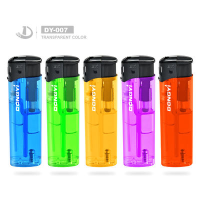 Modelo competitivo NO. DY-007 encendedor eléctrico recargable con antorcha de color transparente