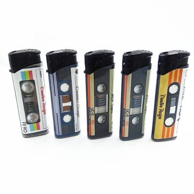 Personalización encendedor eléctrico de gas DY-026 EUR estilo clásico moda piezo 81.1 * 24.5 * 11.5mm