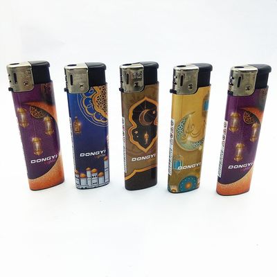 Dy-818 encendedor electrónico de gas con patrón personalizado 7.84 * 2.29 * 1.1 CM