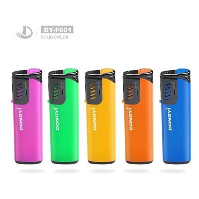 Modelo N.O. DY-F001 Dispositivo de encendido de cigarrillos a gas con antorcha a prueba de viento de color sólido con norma EUR