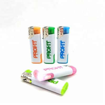 Solicitud personalizada encendedor electrónico desechable a prueba de viento con LED desde la personalización
