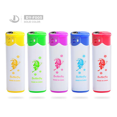 Hermoso patrón de mariposa personalización portátil de vela recargable encendedor eléctrico