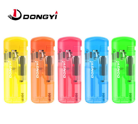 Cinco colores encendedor de cigarrillos recargable USB con logotipo impreso encendedor de gas 68 * 27.8 * 13mm