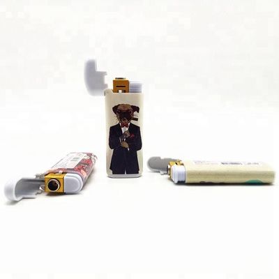 Modelo N o DY-F008 Encendiente de cubierta de enfriamiento a medida, encendedor eléctrico de cigarrillos a prueba de viento