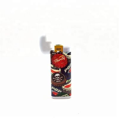 Modelo N o DY-F008 Encendiente de cubierta de enfriamiento a medida, encendedor eléctrico de cigarrillos a prueba de viento