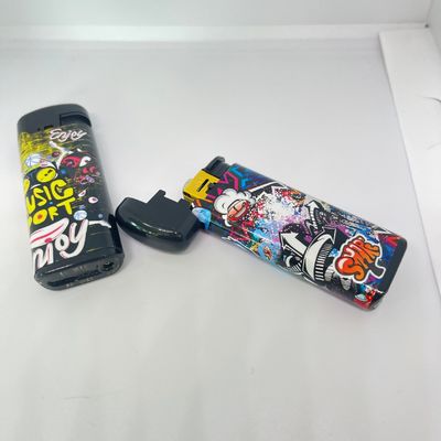 Modelo NO. DY-F008 Encendiador electrónico de cigarrillos a prueba de viento de moda con diseños hermosos