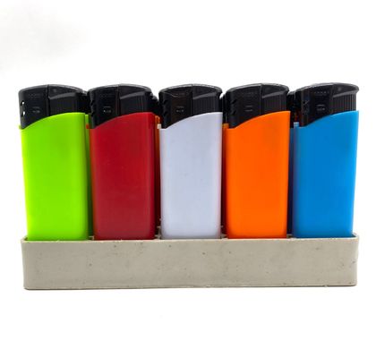 Materiales POM de fijación de llama encendedor de gas desechable encendedor electrónico cigarrillo garantía ISO