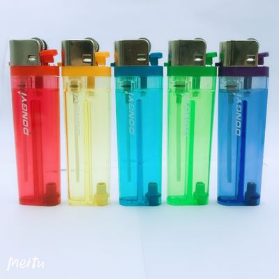 Enciendador transparente desechable con estilo personalizado y solicitud personalizada