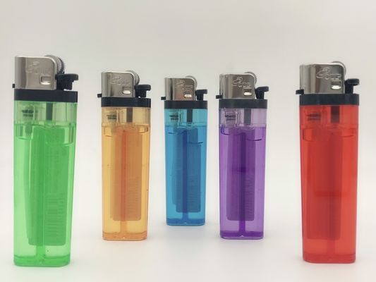 Enciendador de sílex de plástico transparente desechable El producto de un fabricante chino de encendedores