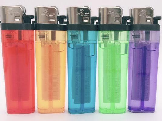 Enciendador de sílex de plástico transparente desechable El producto de un fabricante chino de encendedores