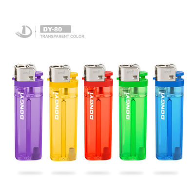Dispositivo personalizable Dy-80 Dispositivo colorido de gas de butano de fuego de pedernal del mercado chino