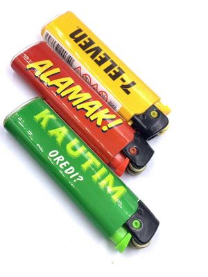 Lámpara de gas de piedra desechable de cocina con logotipo personalizado Lámpara de gas de sílex de butano