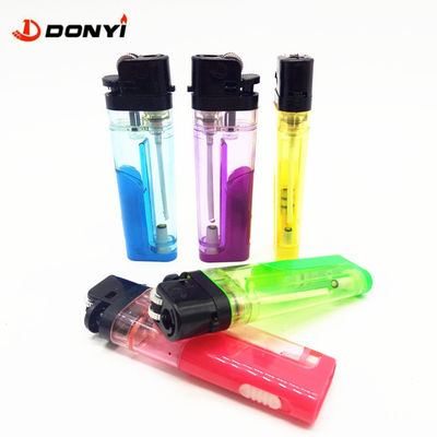 Tamaño original del encendedor 80*23.7*11.8mm Disposable encendedor de pedernal LED Dy-F80