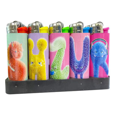 OEM Disposable Rechargeable Lighter Piedra sin llama Lighter Piedra de sílex Lighter Dy-098