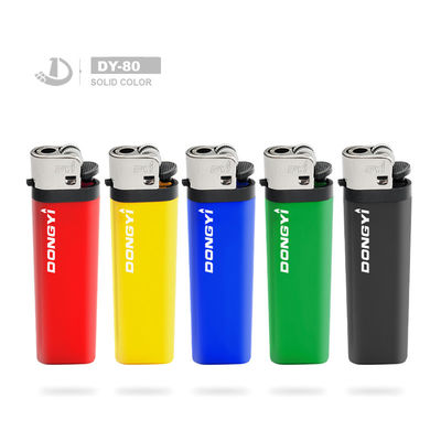 Modelo NO. DY-80 Antorcha con descuento competitivo Enciendador de cigarrillos de plástico de rueda de sílex