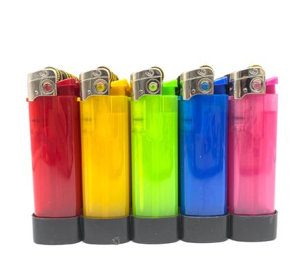 Mini encendedor de gas de sílex desechable y recargable con logotipo del cliente en cinco colores