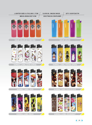 ISO9994/En13869 Certificado fuego de plástico de sílex encendedor de cigarros personalizable y personalizado