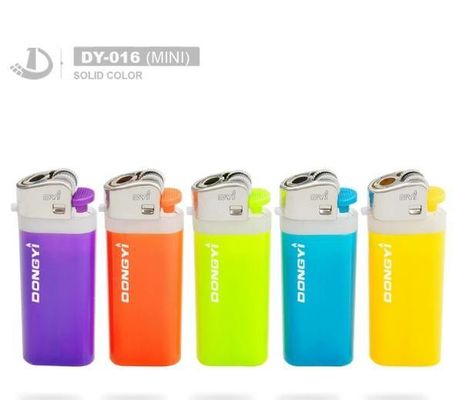Número de modelo DY-016MINI Cinco encendedores de logotipo personalizado de cinco colores para solicitud personalizada