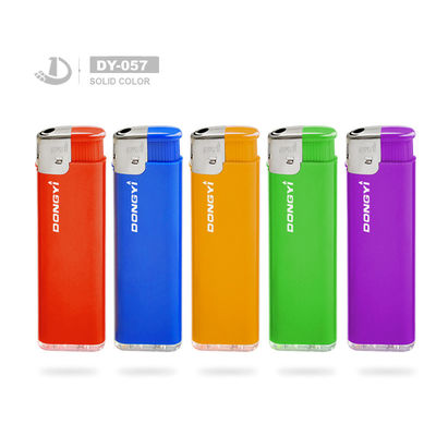 8.0*2.5*1.0cm Encendiente electrónico desechable para cigarrillos con logotipo personalizado Modelo NO. DY-057
