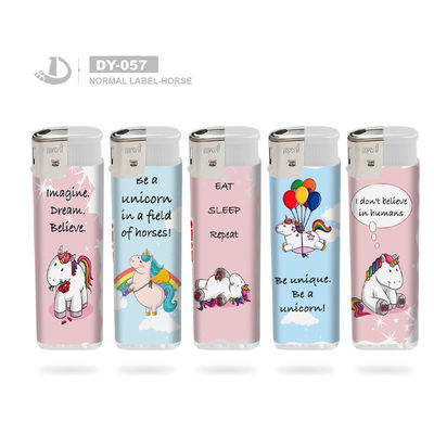 8.0*2.5*1.0cm Encendiente electrónico desechable para cigarrillos con logotipo personalizado Modelo NO. DY-057