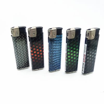 Resistencia a los niños de plástico desechable electrónica de gasolina encendedor de cigarrillos 8.0 * 2.5 * 1.0cm