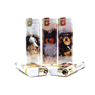 Certificación ISO9001 cigarrillo personalizado gas butano de plástico eléctrico encendedor desechable