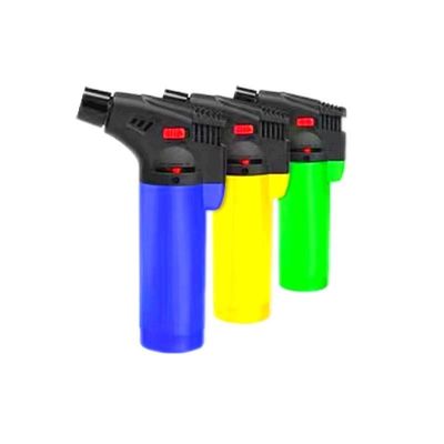 Recargable Windproof Jet Flame Lighter Linterna de gas de butano con solicitud personalizada