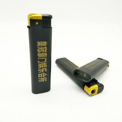Clásico negro de color recargable luz eléctrica encendedor de cigarrillos petición personalizada