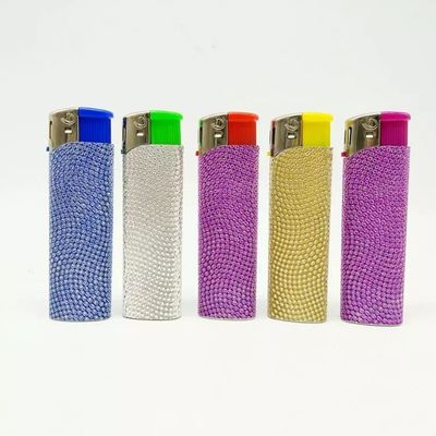 Importación de cigarrillos de recarga directa encendedor eléctrico con etiqueta de diamante Dy-007