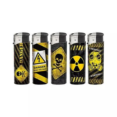Pedido personalizado encendedores de gas de cigarrillos eléctricos con diseño de cráneo y personalización