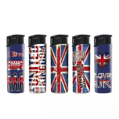 Pedido personalizado encendedores de gas de cigarrillos eléctricos con diseño de cráneo y personalización