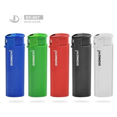 Color sólido de alta venta Minimalista encendedor de cigarrillos Modelo de plástico NO. DY-007