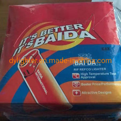 Incendiador de llama a medida encendedor eléctrico cigarrillo desechable gas Baida Reloj Briquet
