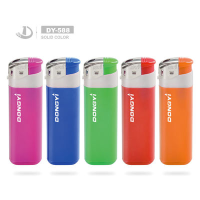 Dy-588 encendedor de gas transparente desechable de cinco colores y respetuoso con el medio ambiente