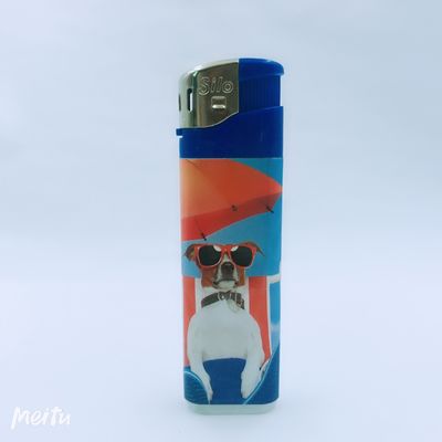 Logotipo personalizado encendedor eléctrico recargable para fumar sin llama en la cocina 81.7*24*11.4mm