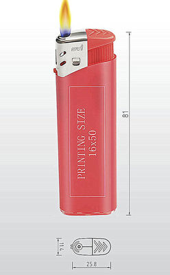 Personalización encendedor eléctrico de gas DY-026 EUR estilo clásico moda piezo 81.1 * 24.5 * 11.5mm