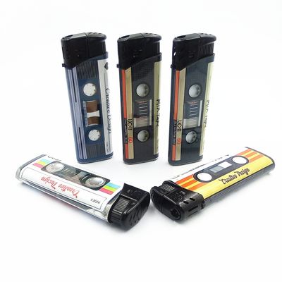 Personalización encendedor eléctrico de gas DY-026 EUR estilo clásico moda piezo 81.1 * 24.5 * 11.5mm