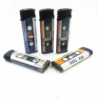 Personalización encendedor eléctrico de gas DY-026 EUR estilo clásico moda piezo 81.1 * 24.5 * 11.5mm