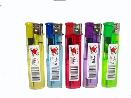 1100ctns/FCL Cocina colores transparentes encendedores electrónicos de cigarrillos delgados DY-062