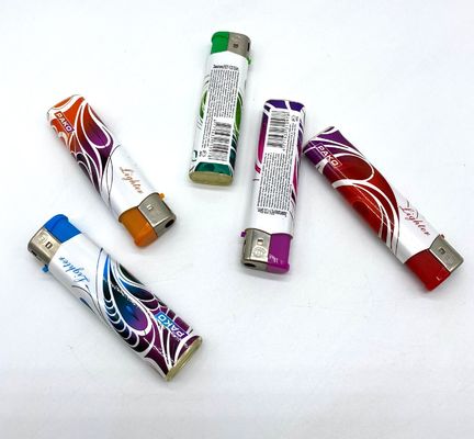 Fuegos de gas de sílex encendedores con logotipo personalizado velas encendedores de cigarrillos de plástico encendedores de gas