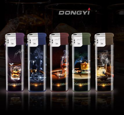 Enciendador de cigarrillo recargable de plástico ISO Recargable Mini Disposable Enciendador de gas eléctrico