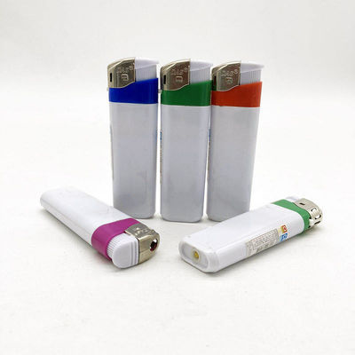 Incendiador eléctrico de plástico de color blanco para el encendedor de cigarrillos más barato 8.22 * 2.49 * 1.18CM