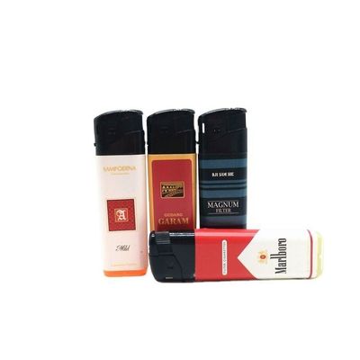 8.17*2.4*1.14 CM antorcha envuelta pegatina encendedor eléctrico desechable para regalo de recuerdo