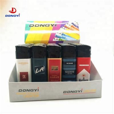 8.17*2.4*1.14 CM antorcha envuelta pegatina encendedor eléctrico desechable para regalo de recuerdo