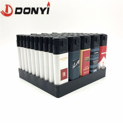8.17*2.4*1.14 CM antorcha envuelta pegatina encendedor eléctrico desechable para regalo de recuerdo