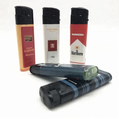 8.17*2.4*1.14 CM antorcha envuelta pegatina encendedor eléctrico desechable para regalo de recuerdo