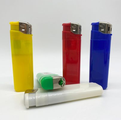 82.2*24.9*11.8mm encendedor de plástico con llama ajustable y función recargable