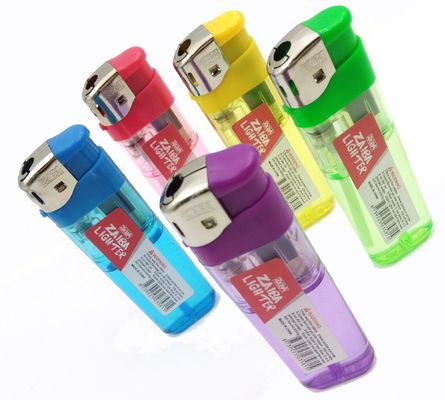 Conveniente encendedor de plástico recargable con encendido eléctrico