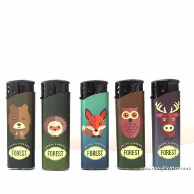 Muestras US 0.03/Piece Color sólido encendedor de linterna caja de cigarrillos con y encendedor de linterna