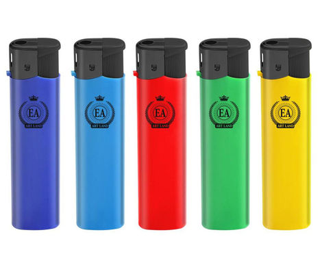 80*23.7*11.18mm Disposable/Refillable encendedor eléctrico con níquel/ Negro/viento de oro